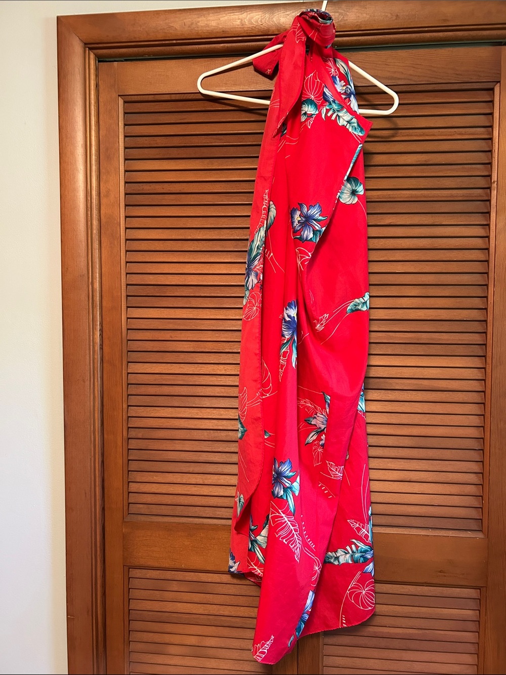 Strapless Pink Floral Hawaiian Wrap Dress or Skirt